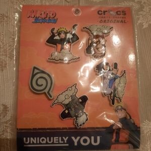 Naruto Jibbitz Charms Five Pack NEW